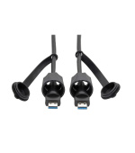 Kabel USB-A / USB-A, SuperSpeed, USB 3.0/3.1, odolný IP68, stíněný, (Samec/Samec), 1.83m