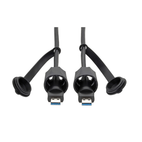 Kabel USB-A / USB-A, SuperSpeed, USB 3.0/3.1, odolný IP68, stíněný, (Samec/Samec), 1.83m