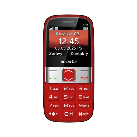ALIGATOR A775 Senior červený + stol.nab.