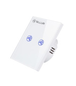 Tellur WiFi Smart Spínač, 2 porty, 1800W, 10A bílý