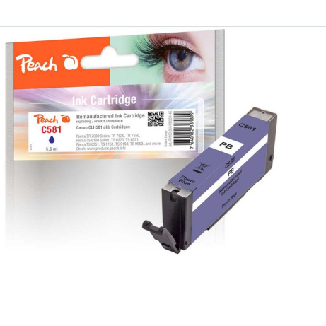 PEACH kompatibilní cartridge Canon PGI-580XL, black, 17ml