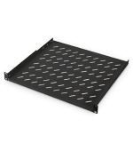 Digitus 19" 1U pevná police pro stojany od hloubky 600 mm 44x482x399 mm, do 15 kg, černá (RAL 9005)