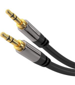 PremiumCord HQ stíněný kabel stereo Jack 3.5mm - Jack 3.5mm M/M 1,5m