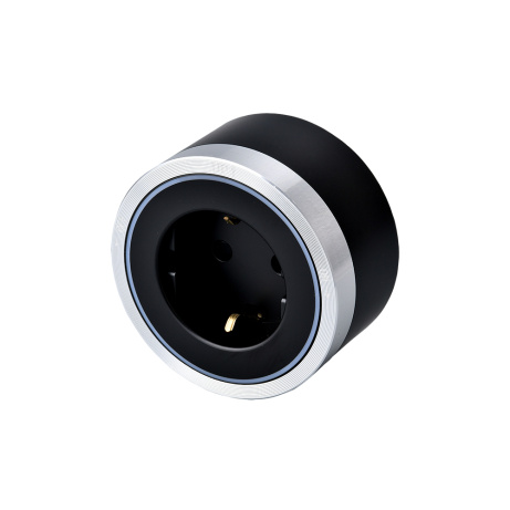 Zásuvkový modul Viking A40SB, stříbrno-černá/výstupy - 1xAC/výkon až 2500W/230V,16A,50Hz/Zásuvka typ