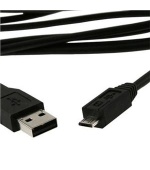Kabel USB A Male/Micro B Male, 0.5m,USB 2.0,černý