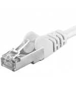 Premiumcord Patch kabel CAT6a S-FTP, RJ45-RJ45, AWG 26/7 0,25m bílá