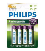 Philips baterie AA 2600mAh MultiLife, NiMh - 4ks
