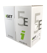 Instalační kabel iGET CAT5E UTP PVC Eca 305m/box, drát, s třídou reakce na oheň Eca