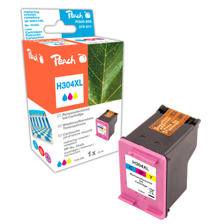 PEACH kompatibilní cartridge HP N9K07AE, No 304XL, color, 13ml