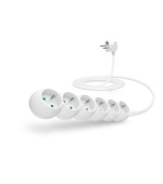 CONNECT IT prodlužovací kabel 230 V, 6 zásuvek, 3 m, bez vypínače (bílý)
