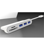 PremiumCord 5G SuperSpeed USB3.1 Typ-C hub 3x USB3.0 + čtečka SD karet