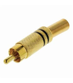 Nedis CAGP24900BK - Konektor RCA | RCA Zástrčka - 10 kusů | Černá barva