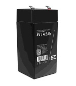 Green Cell AGM VRLA 4V 4.5Ah maintenance-free battery for the alarm system, cash register, toys