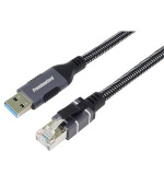 PremiumCord Ethernetový kabel USB3.2 -> LAN RJ45 10/100/1000 MBIT 1m