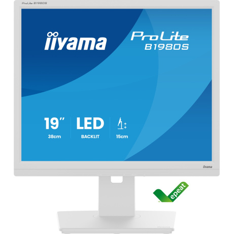 iiyama ProLite/B1980S-W1/19"/TN/1280x1024/75Hz/3ms/White/3R