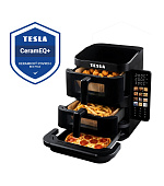 TESLA AirCook TrioZone Q636 XXL - multifunkční třízónová digitální horkovzdušná fritéza