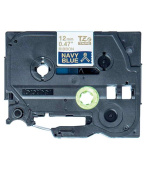 Brother - TZe-RN34 námořní modř / zlatá (12mm, 4m, pruhovaná)