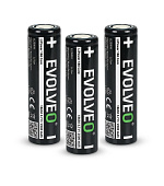 EVOLVEO LiPower 186 Core 2500, Li-ion baterie 18650 (3.7 V / 2500 mAh), 3ks