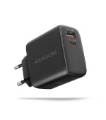 AXAGON ACU-PQ45 GaN nabíječka do sítě 45W, 2x port (USB-A + USB-C), PD3.0/PPS/QC4+/SFC 2.0/AFC/Apple