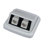 Dvojzásuvka ABB TANGO 2xRJ45 cat6 UTP bílá