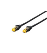Digitus CAT 6A S-FTP patch cable, Cu, LSZH AWG 26/7, length 7 m, color black