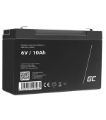 Green Cell AGM VRLA 6V 10Ah maintenance-free battery for the alarm system, cash register, toys