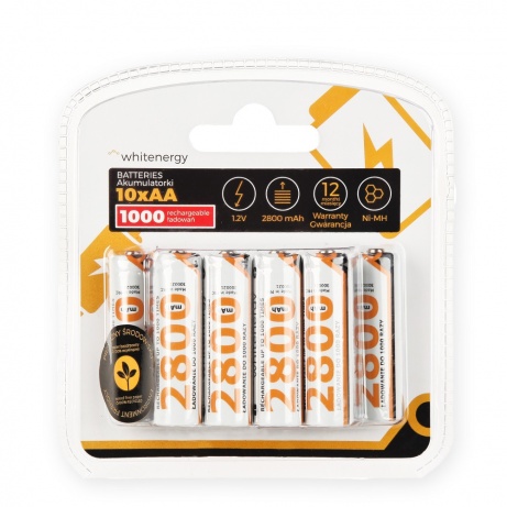WE Nabíjecí baterie AA 2800mAh Ni-MH 10ks -blister