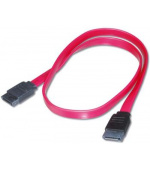 PremiumCord 0,5m datový kabel SATA 1.5/3.0 GBit/s červený