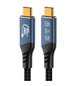PremiumCord USB4™ Version2.0 80Gbps 16K@60Hz 240W Thunderbolt 3 a 4 kabel 1,2m