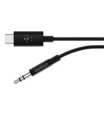Belkin ROCKSTAR™ USB-C/3,5mm jack kabel, 0,9m, černý