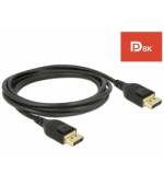 Delock DisplayPort kabel 8K 60 Hz 2 m DP 8K certifikováno