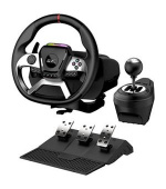Genius GX Gaming SpeedMaster X5 FF Volant, pedály, řadicí páka, pro PC, PS4, Xbox One, vibrace, černo-stříbrný