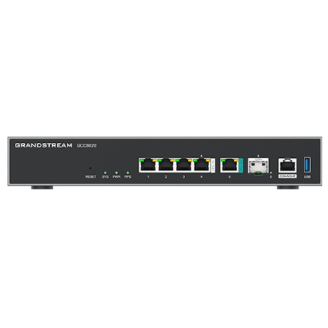 Grandstream GCC6020 all-in-one (6,5 Gbps VPN router, NGFW, switch 10G SPF+, a IP PBX 50 uživatelů)