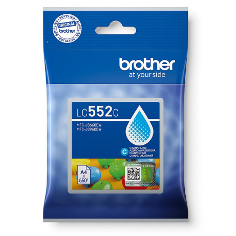 Brother LC-552C - inkoust azurový