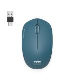 PORT CONNECT bezdrátová myš USB-A/USB-C, safírová