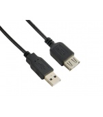 4World Kabel USB 2.0 AM-AF 3.0m Black