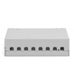 DIGITUS Modulární stolní patch panel, stíněný 8 portů, světle šedý
