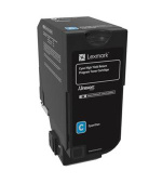Lexmark CS725 Cyan High Yield Return Programme Toner Cartridge - 12 000 stran