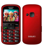 EVOLVEO EasyPhone XS, mobilní telefon pro seniory, červený
