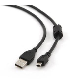 GEMBIRD Kabel USB A-MINI 5PM 2.0 1,8m HQ s ferritovým jádrem