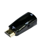 GEMBIRD redukce HDMI na VGA + Audio, M/F, černá