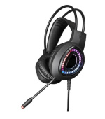 VARR GAMING RGB HEADPHONES 40MM WITH MIC USB 7.1 FOR PC & PS5 BLACK