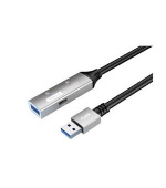 PremiumCord USB 3.2 repeater a prodlužovací kabel Male-Female, 5Gbps Aluminium 20m