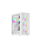 Počítačová skříň Genesis DIAXID 605 ARGB/Midi Tower/Transpar./Bílá