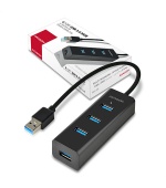 AXAGON HUE-S2B, 4x USB 3.0 CHARGING hub, micro USB nap. konektor, kabel USB-A 30cm