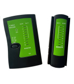 W-Star Tester kabelů UTP WS468EC RJ45 RJ11 indikace LED diodami černá