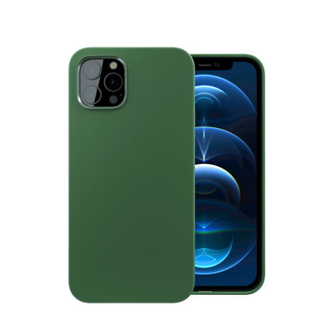 ER POWER Silikonový kryt CARNEVAL SNAP pro iPhone 13 Pro s MagSafe - zelená