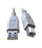 C-TECH Kabel USB A-B 3m 2.0, černý