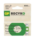 GP AAA ReCyko 650 mAh, nabíjecí, (HR03)  2 ks PP