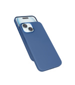 Epico Mag+ kožený kryt iPhone 15 Plus - modrá